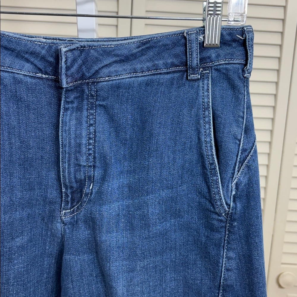 Pilcro Blue Wide Leg Jeans - Picture 8 of 14